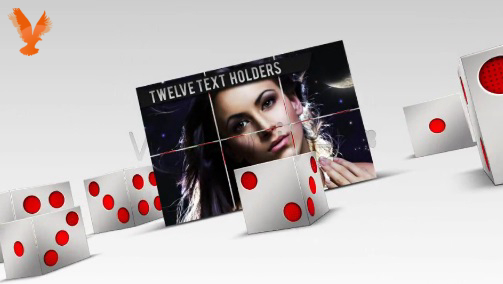 دانلود پروژه افترافکت ۳d dice presentation