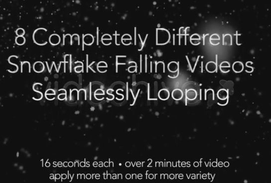 دانلود رایگان پروژه Videohive snow falling motion graphic