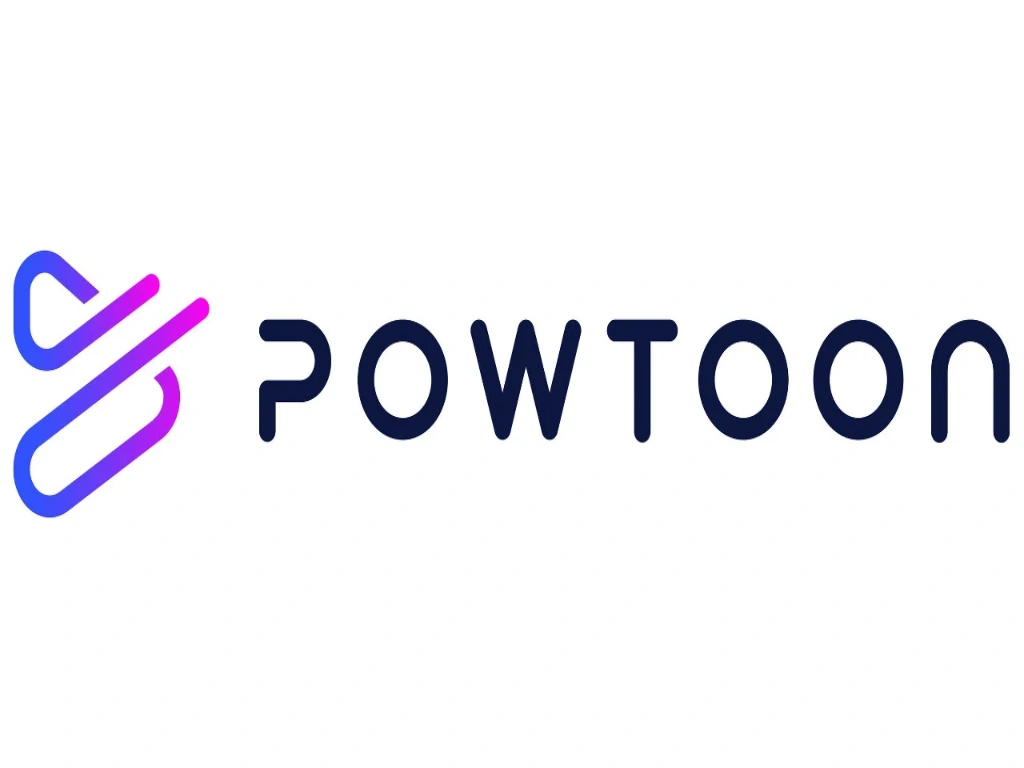 لوگوی نرم‌افزار Powtoon با نماد گرادیان