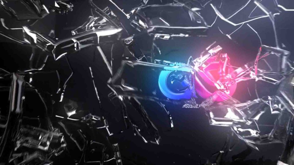 دانلود رایگان پروژه افتر افکت abstract glass shatter logo opener