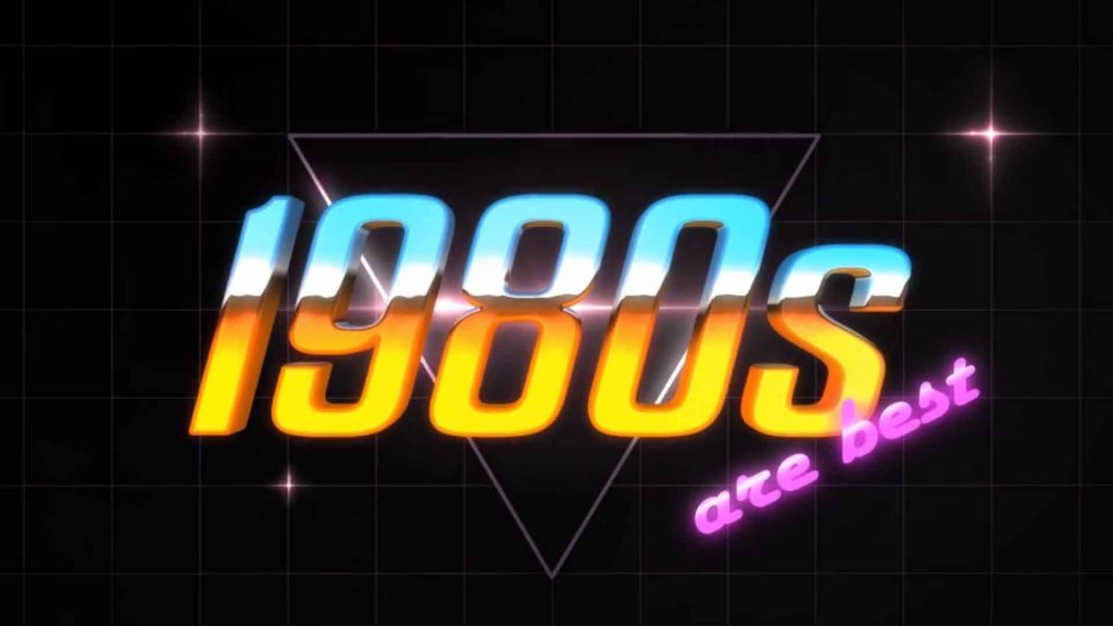 دانلود پروژه افتر افکت 4k 1980s 10 logo text