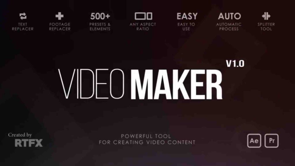 دانلود پروژه افتر افکت Videohive Video Maker